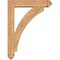 Ekena Millwork Thorton Arts and Crafts Smooth Bracket w/ Offset Brace, Western Red Cedar, 5 1/2"W x 24"D x 32"H BKT0604X24X32THR03SWR - alternate 2